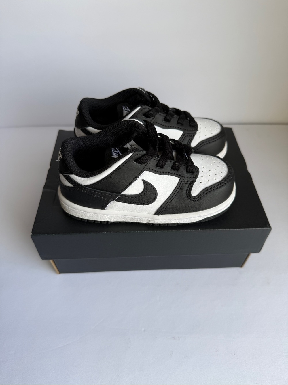 Nike Kids Black and White Low-Top Sneakers